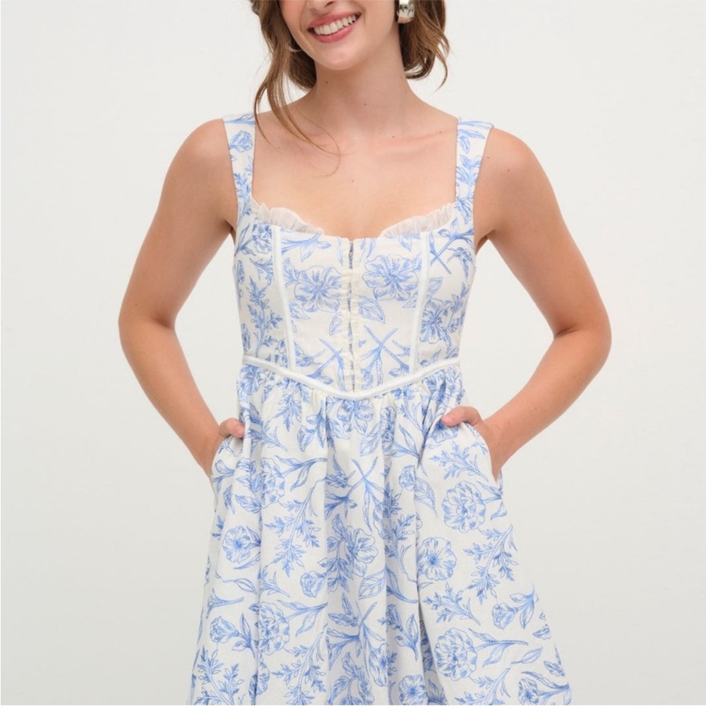 For Love and Lemons Floral Mini Dress